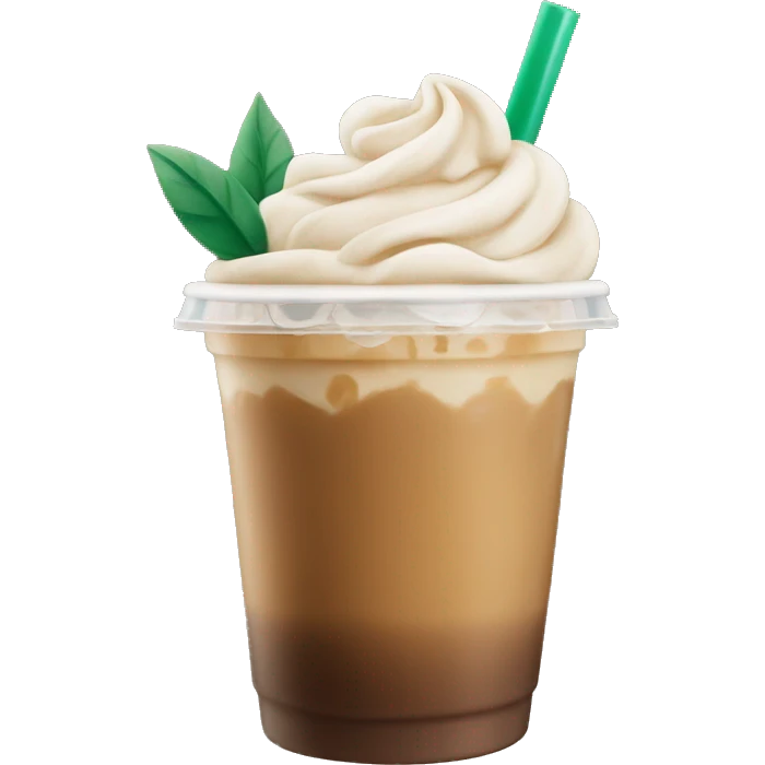 Iced latte Starbucks  emoji