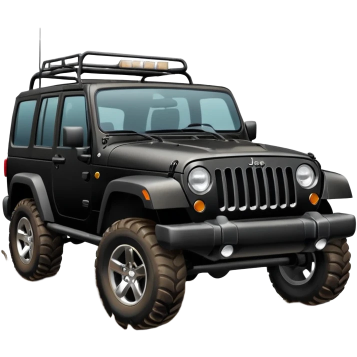 JEEP black color Jeep emoji suv emoji