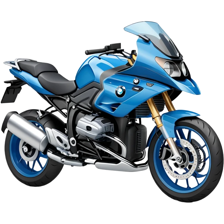 blue BMW motorcycle emoji