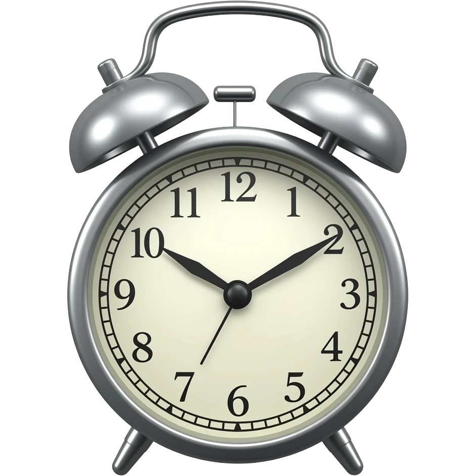 An alarm clock emoji