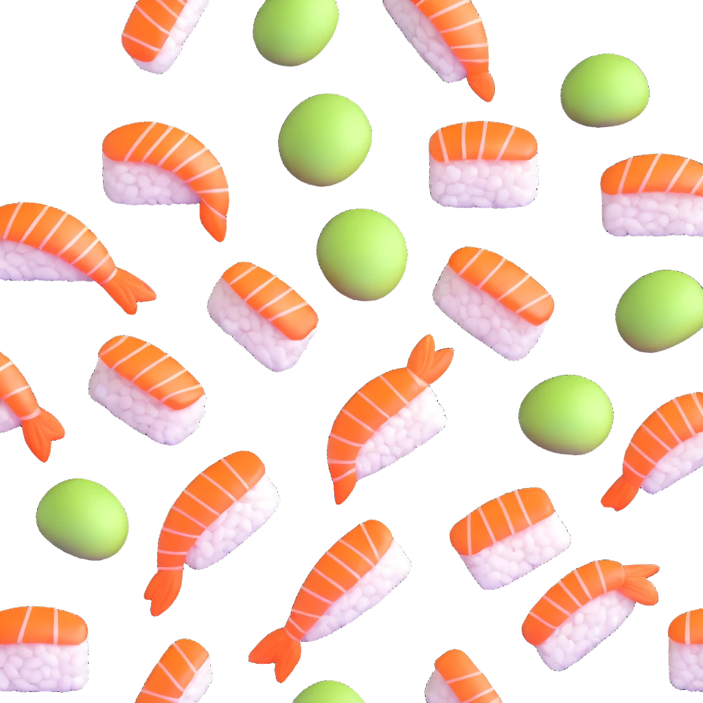 iridescent sushi emoji