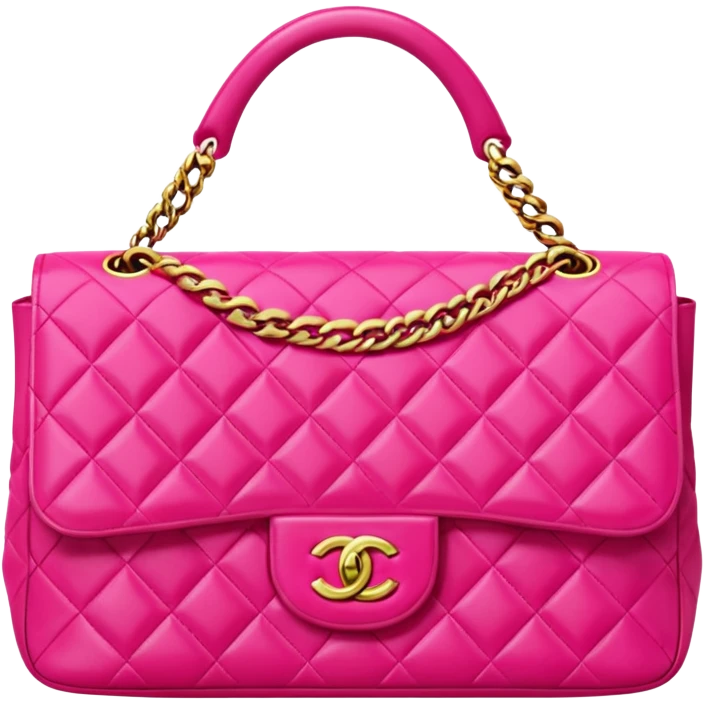 chanel bag color bright pink emoji