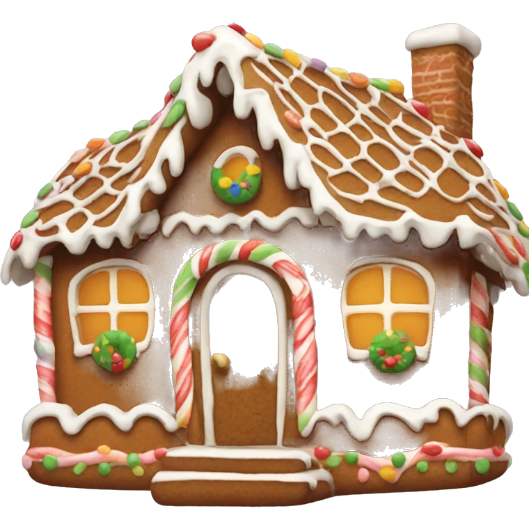 Gingerbread house emoji