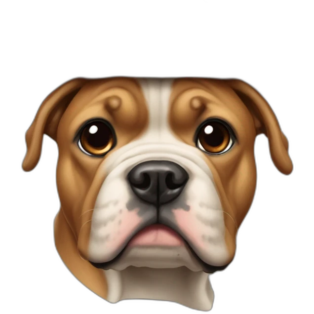 Buldogue de boné emoji
