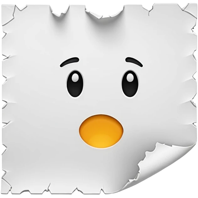 Add a crack to this -  📄 emoji