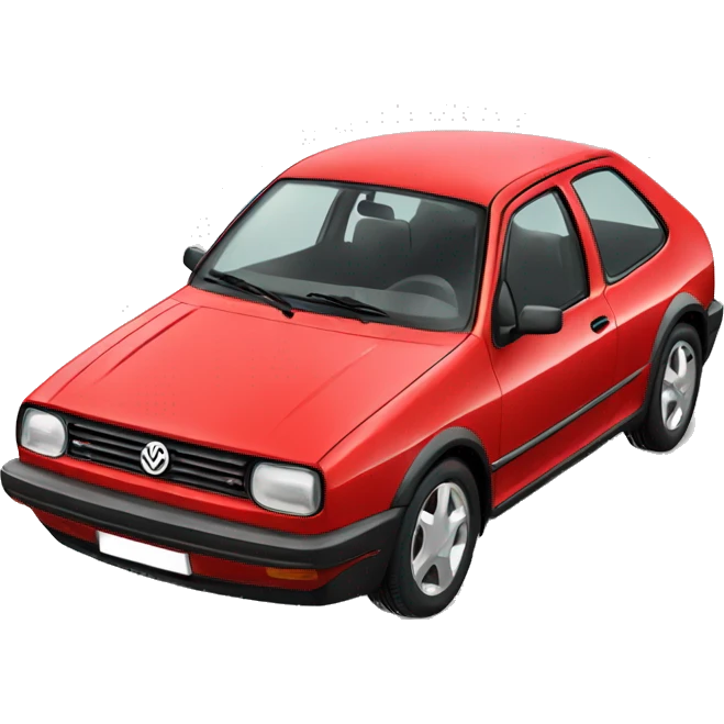 red mk4 volkswagen  emoji