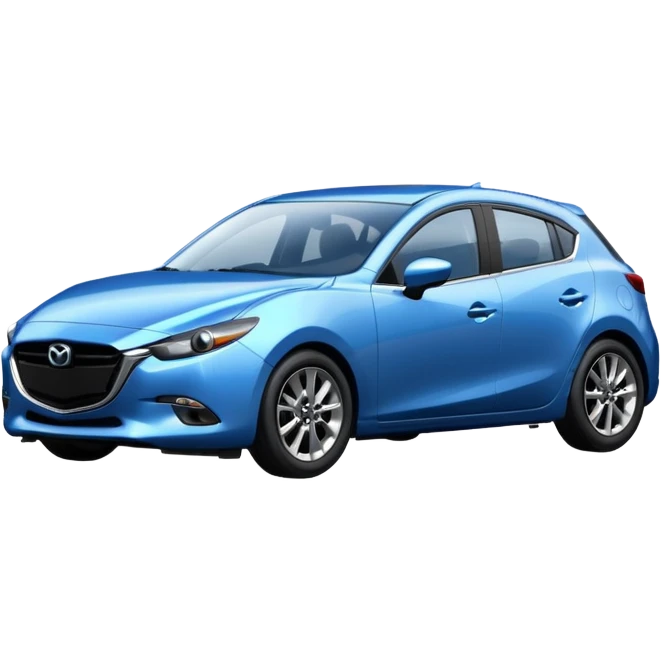 blue Mazda 3 car emoji