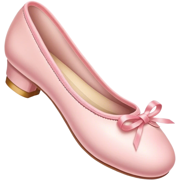 Pink ballet shoe emoji