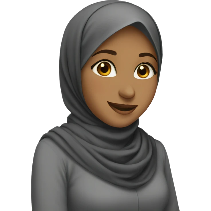 hijabi girl happy emoji