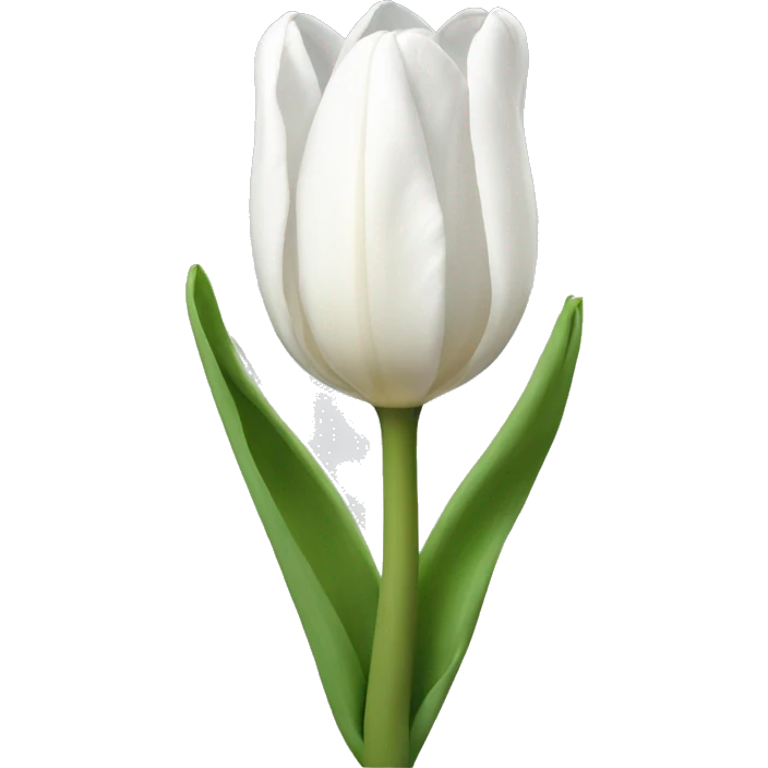 White tulip emoji
