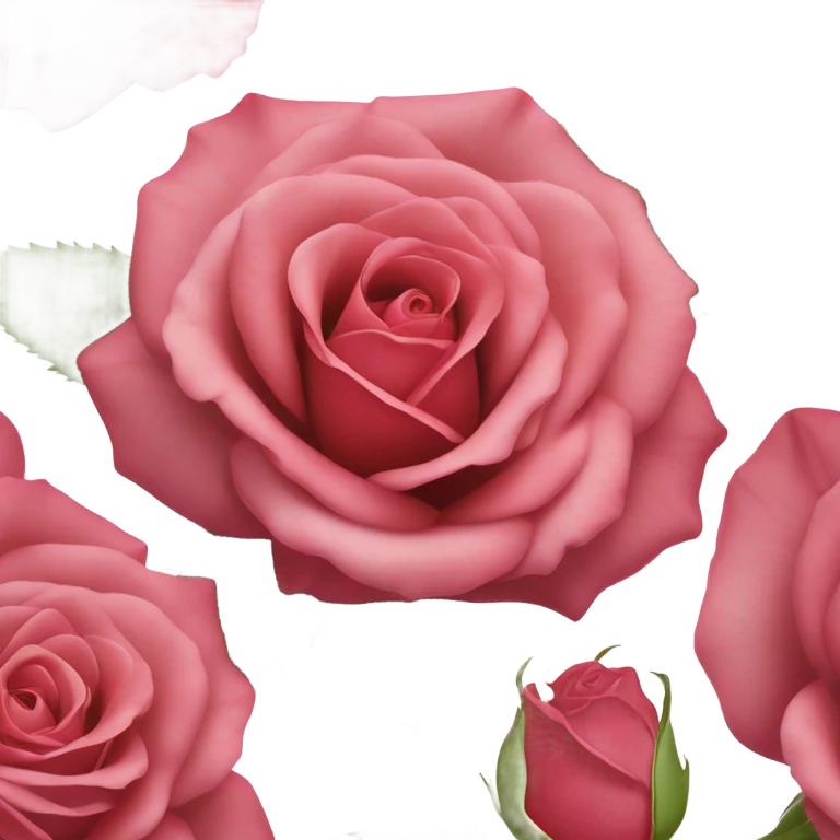 Rose with cherry color  emoji