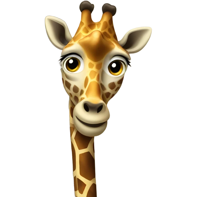 Rock climbing giraffe  emoji