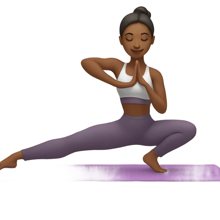 girl doing yoga  emoji