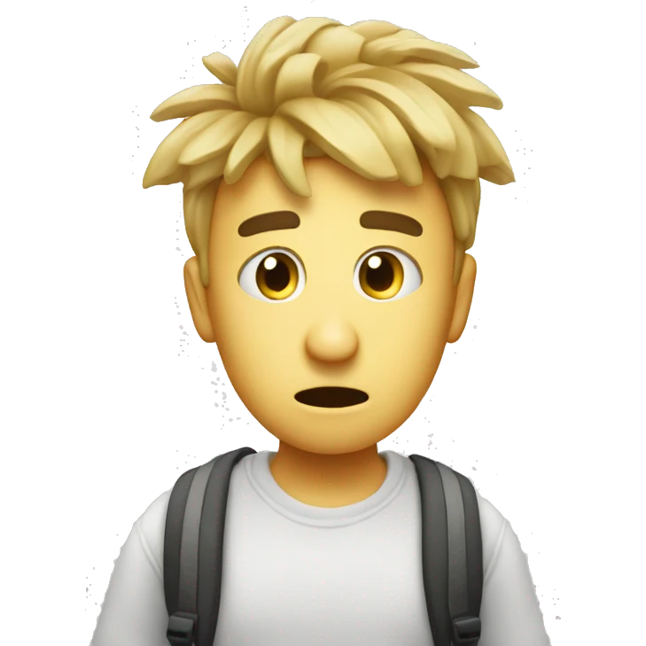 Confused Student with paragraph Symbols (§)  flying around their Head  emoji