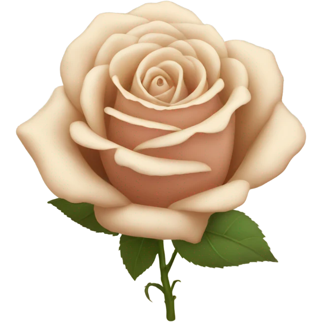 beige rose emoji