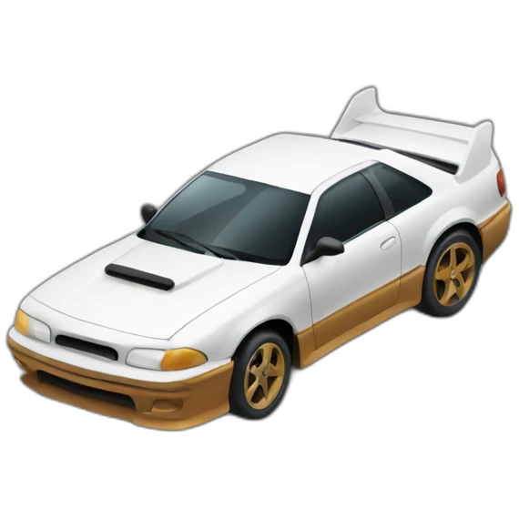 a car drifting emoji