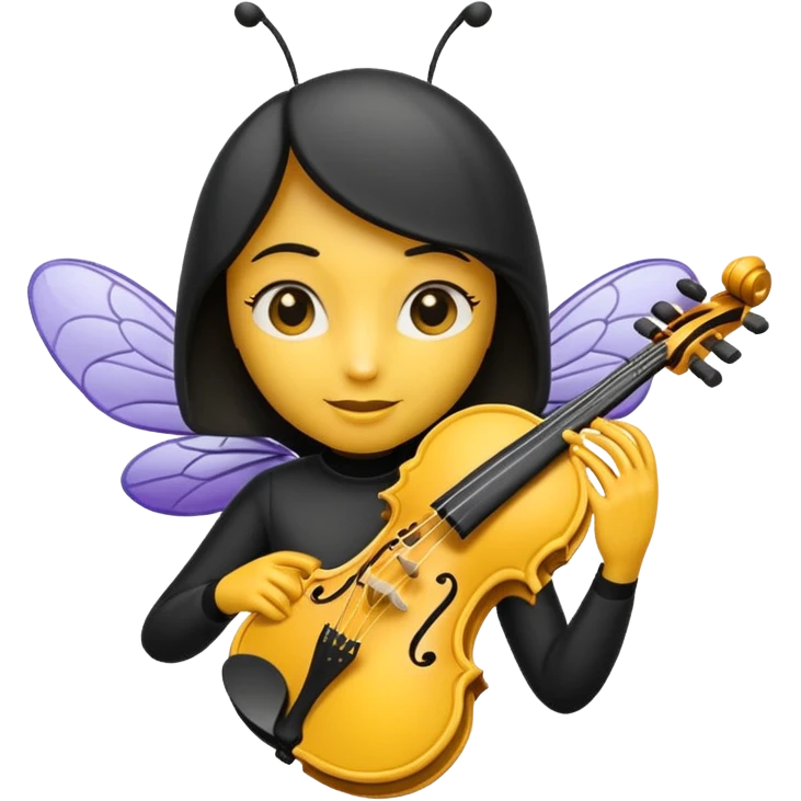 viola player bee emoji