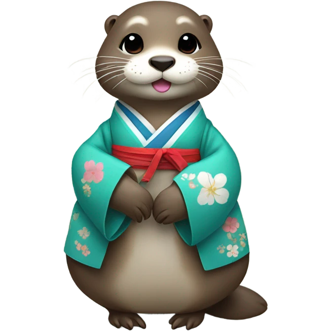 korean hanbok otter emoji