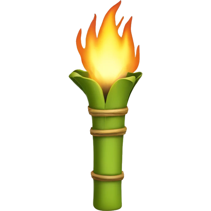 Bamboo torch emoji