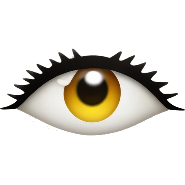 Eyes with long eyelashes emoji