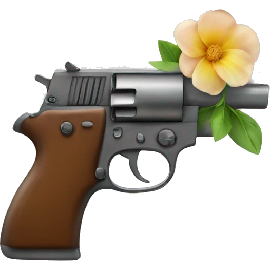 Pistole wo Blumen rauskommen  emoji