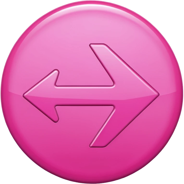 fleche directioelle de couleur rose sous forme de bouton emoji