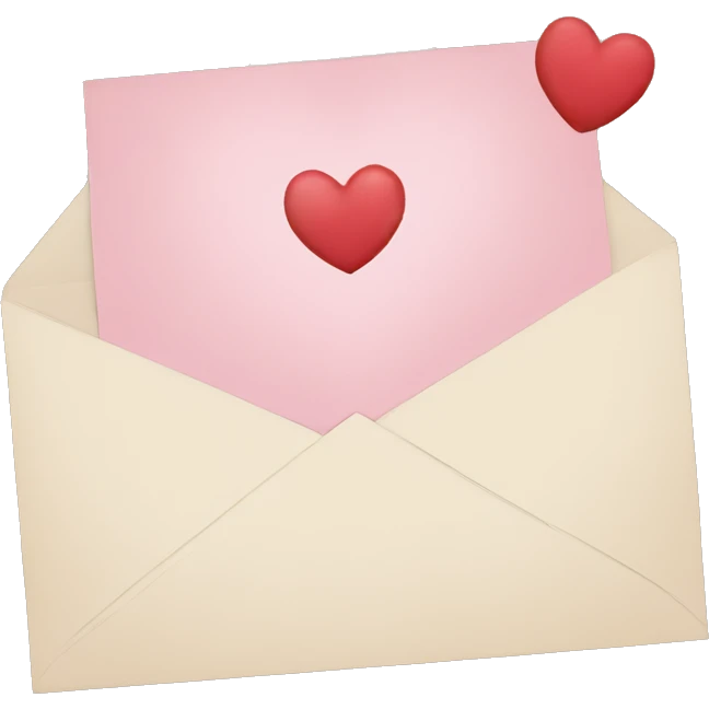 postcard with heart for mom  emoji