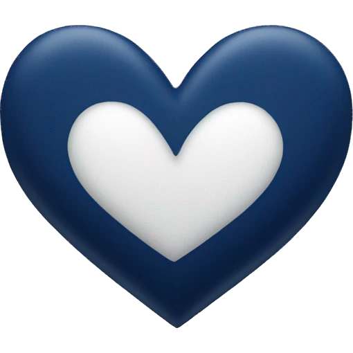 navy blue heart emoji