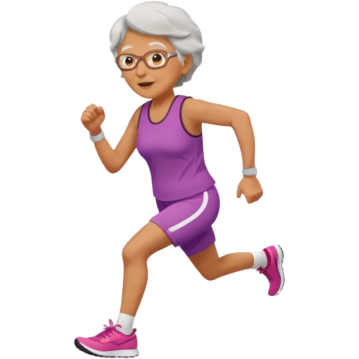 Active grandma emoji