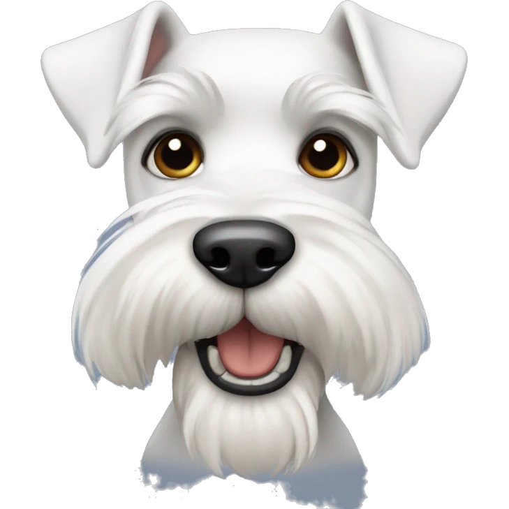 White schnauzer  emoji