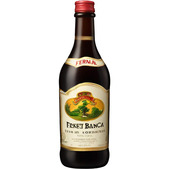 Bottle of fernet branca emoji