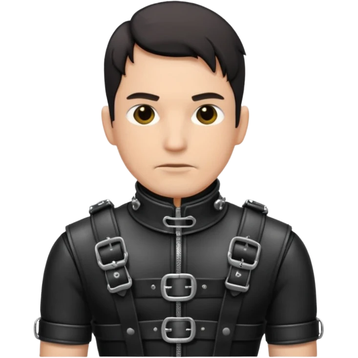 Male BDSM clothing, keep only the clothing part, excluding the head and the icon, keep it simple. emoji