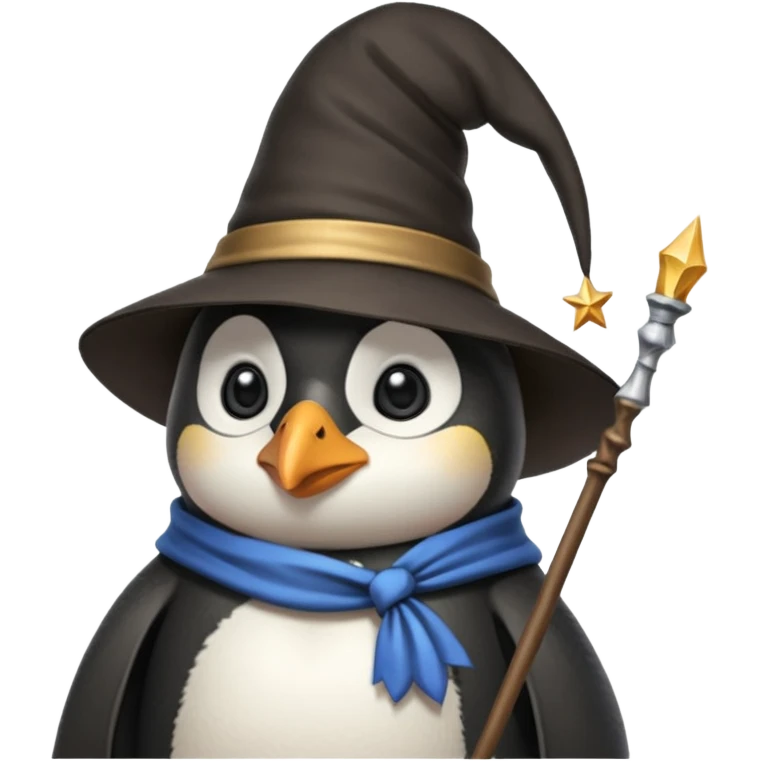 Penguin Wizard emoji