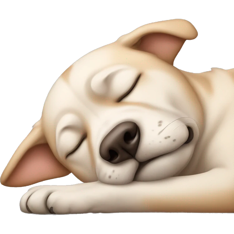 Dog sleeping emoji