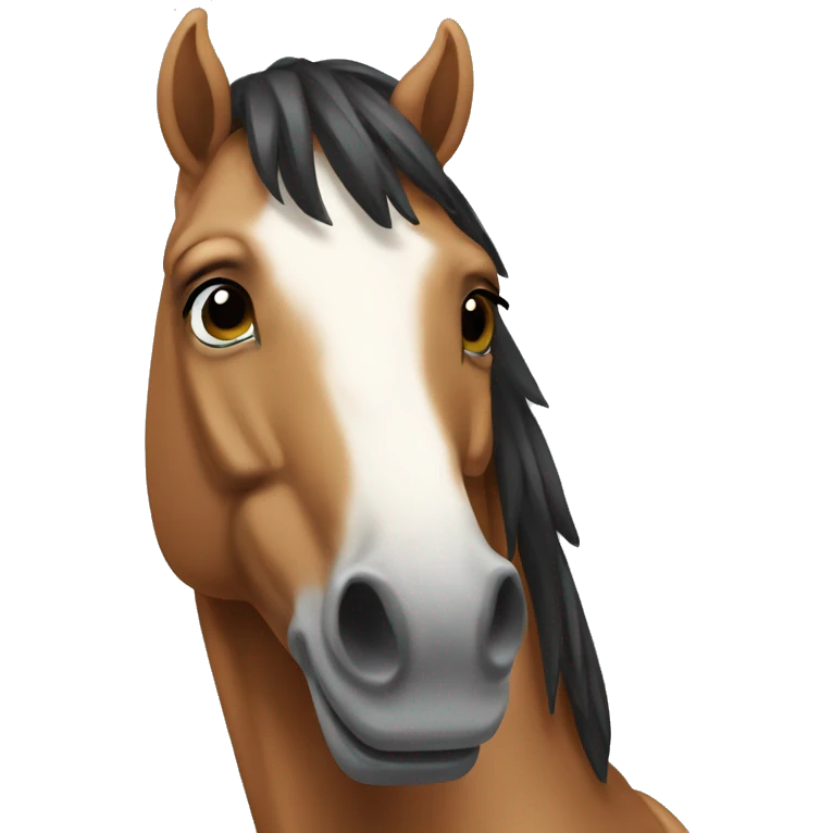 Horse pomelé emoji