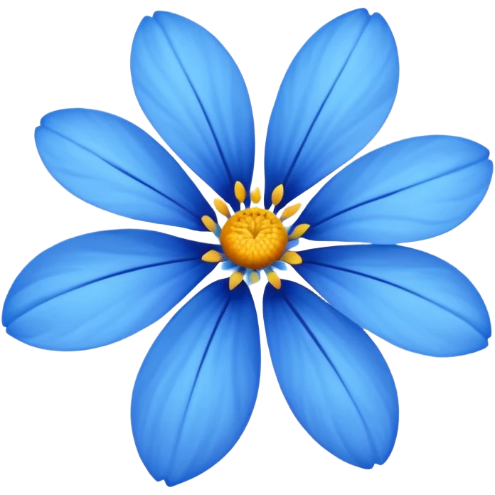 Flor azul emoji