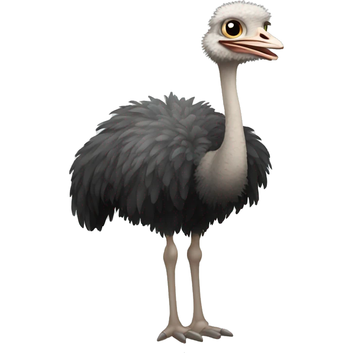 Ostrich standing emoji