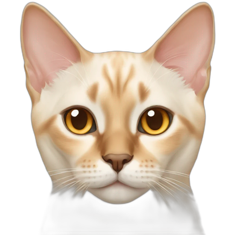 Flame point siamese cat emoji