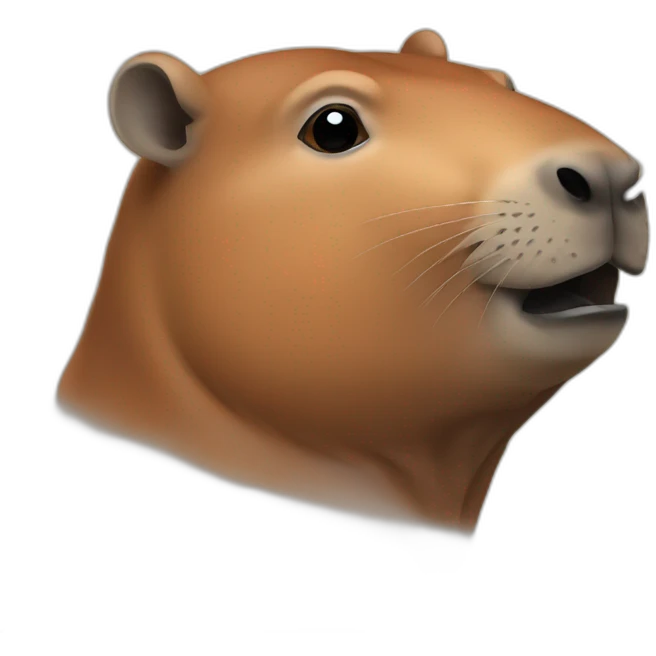 Capibara smoking emoji