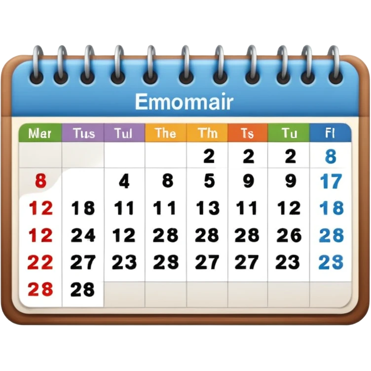 Calendar emoji