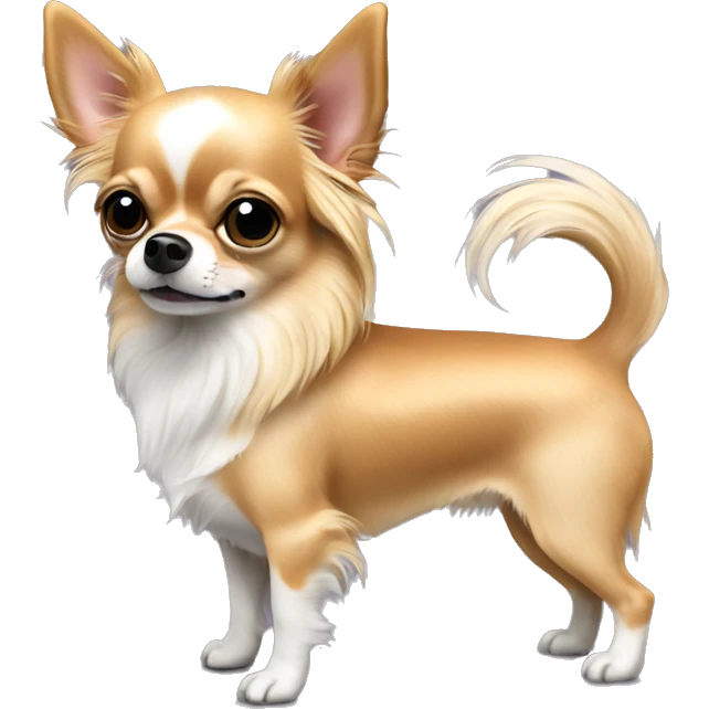 Long haired chihuahua ring bearer emoji