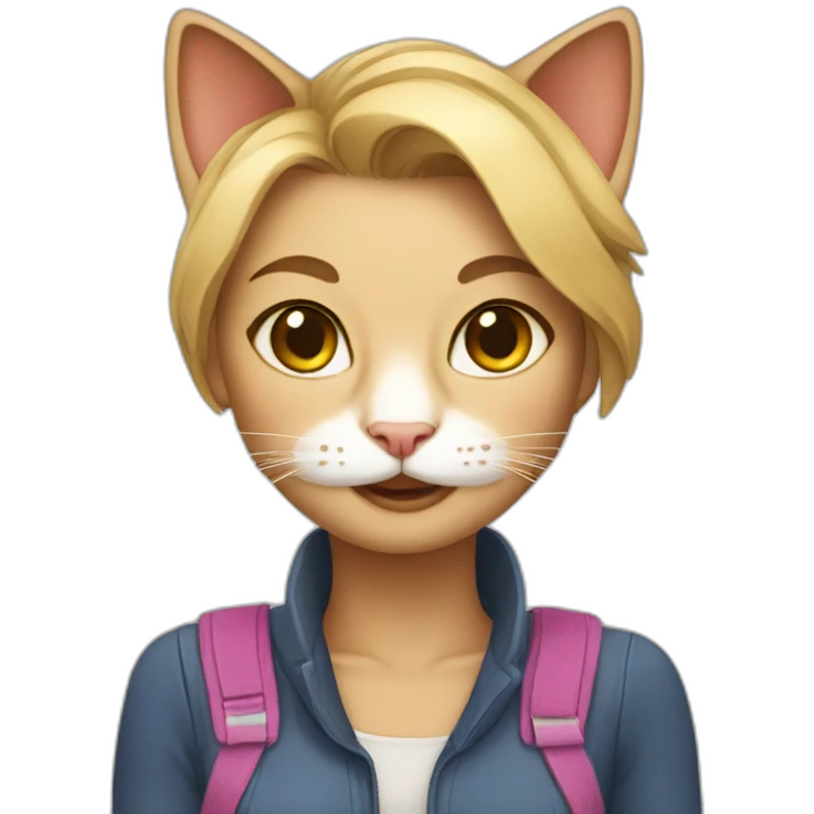 Cat of women emoji