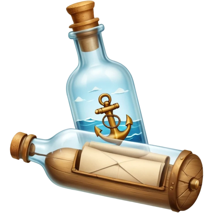 Message letter in Bottle emoji