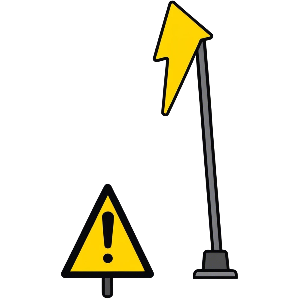 Hazard sign emoji