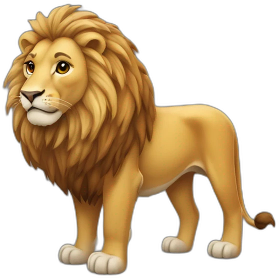 Lion sur fourmi emoji