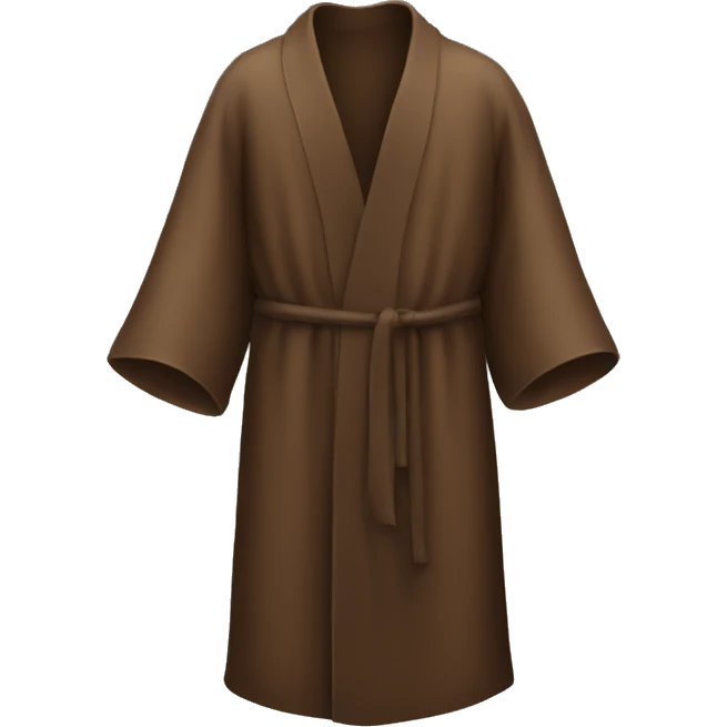 Brown robe emoji