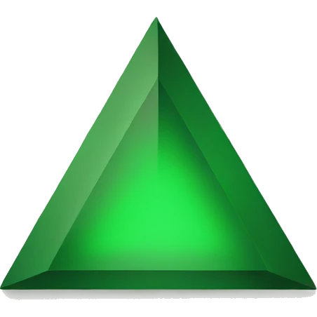 Green upward triangle emoji
