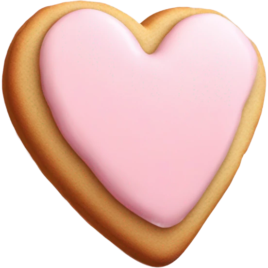 Heart shaped cookie emoji