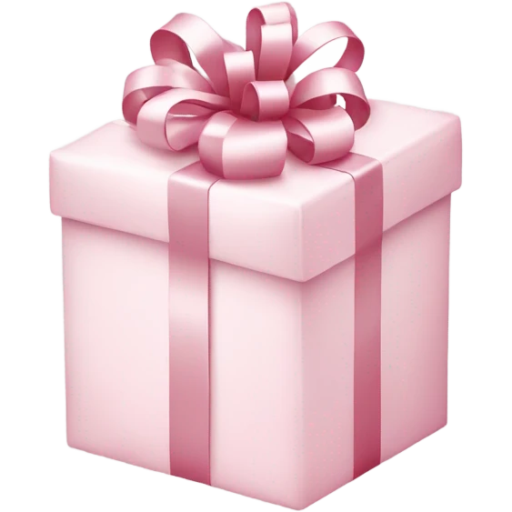 Light pink Christmas gifts under a white Christmas tree  emoji