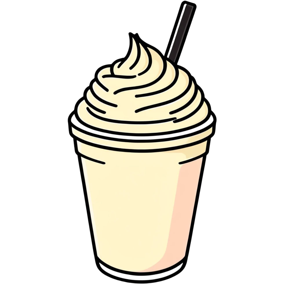 Milkshake soft emoji